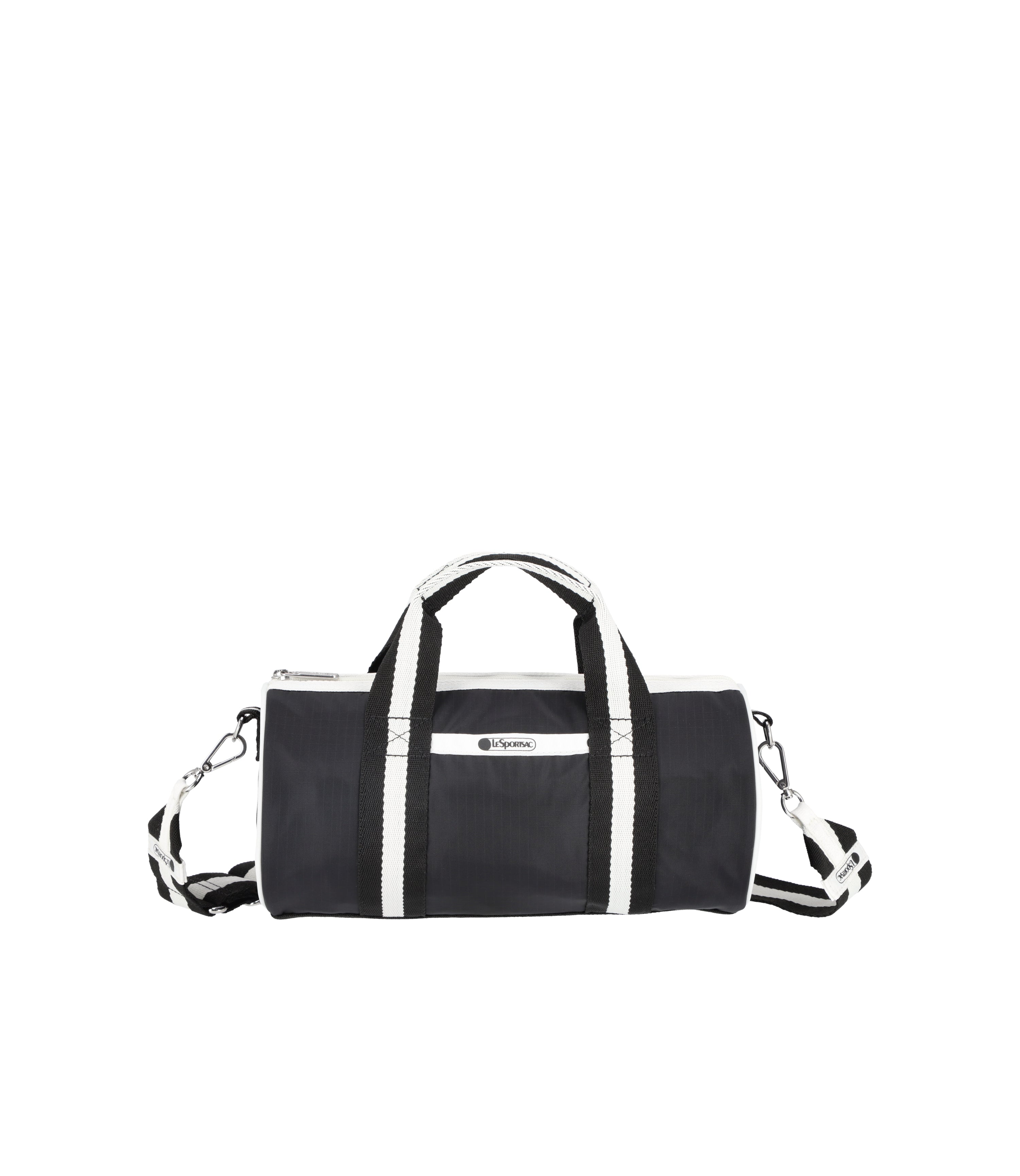 Burberry medium tri tone nylon and high quality leather barrel bag