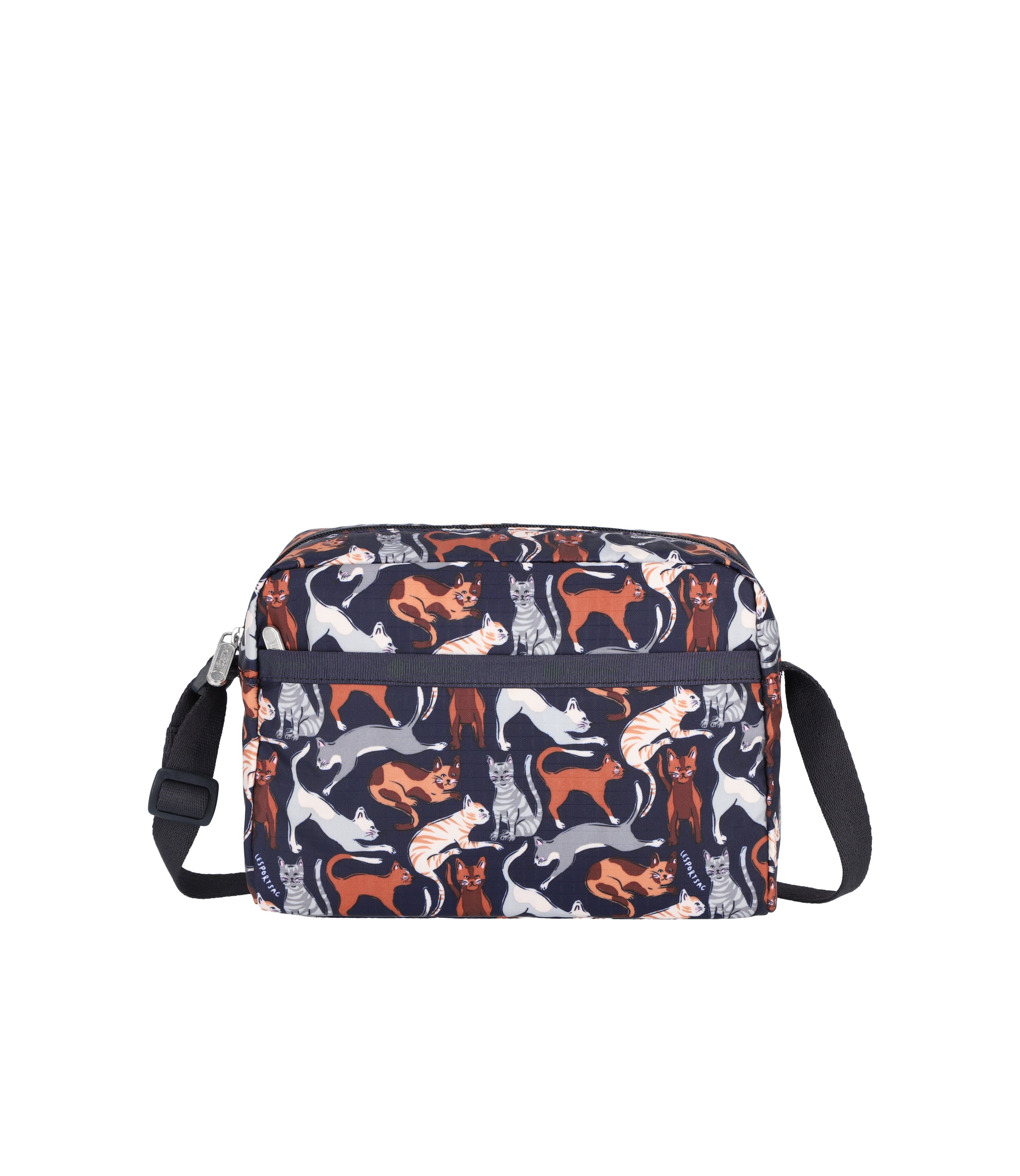 Daniella Crossbody - Curious Cats print