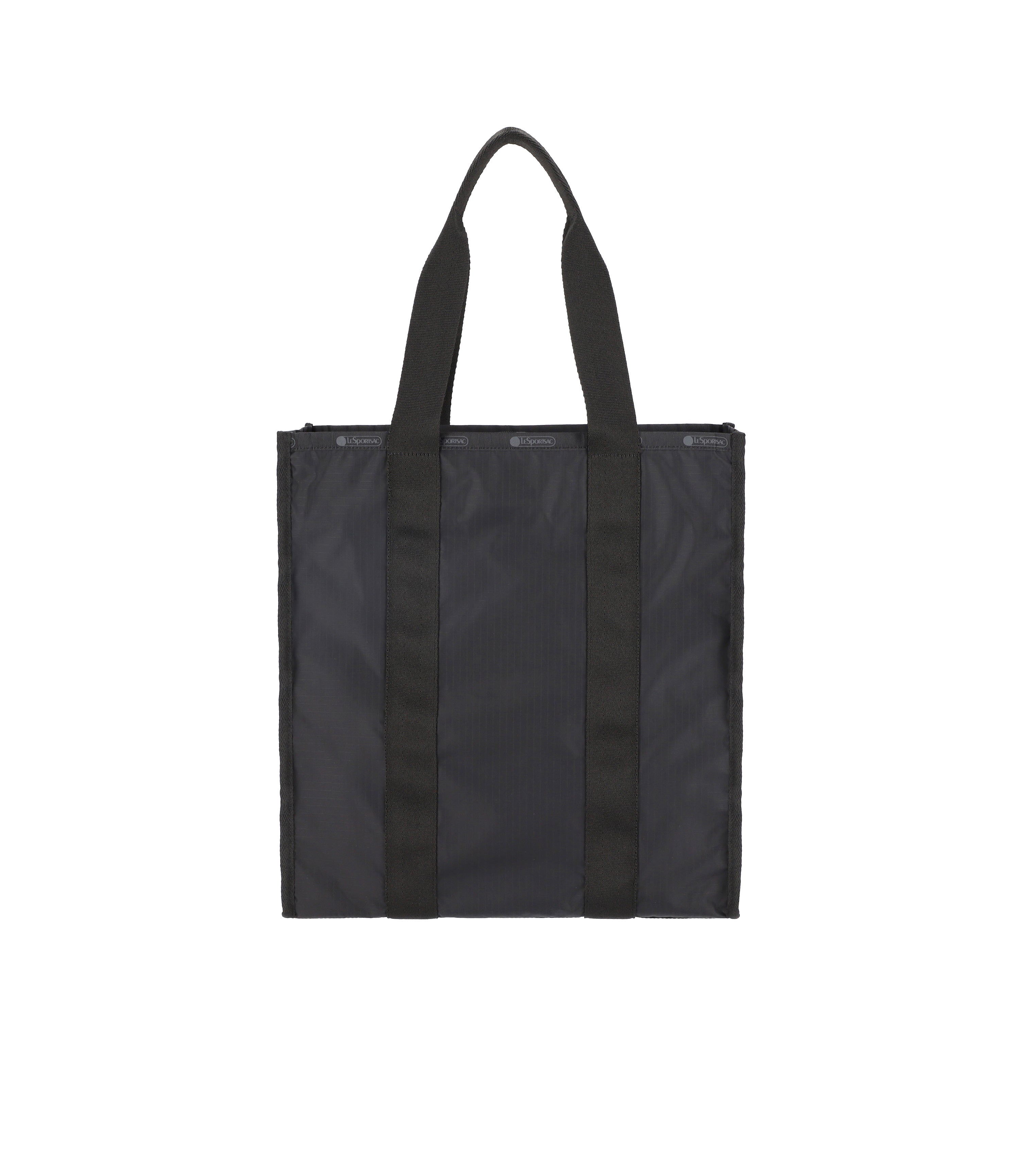 Large Web Book Tote Black solid LeSportsac