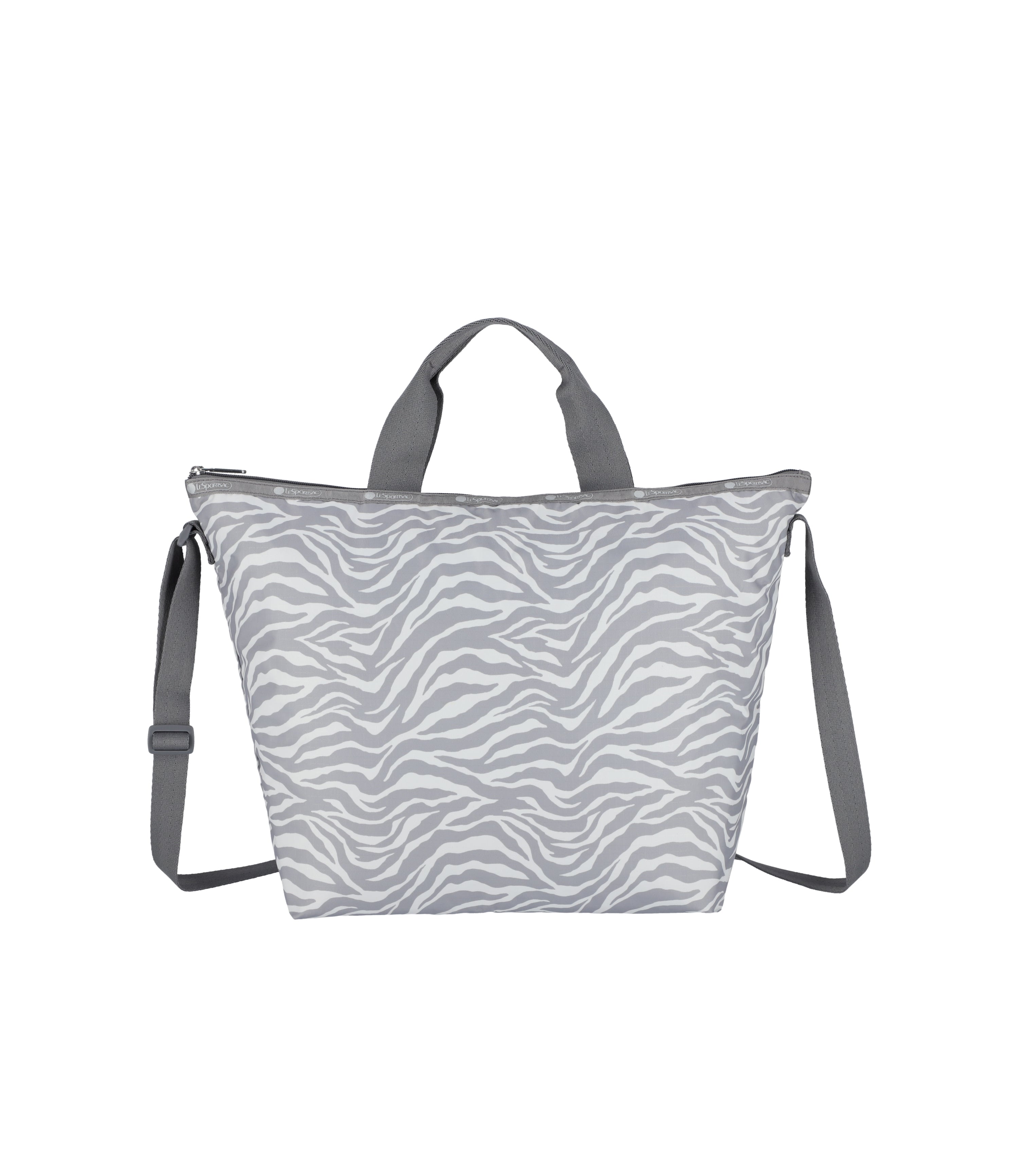 Deluxe Easy Carry Tote - Alloy Zebra print