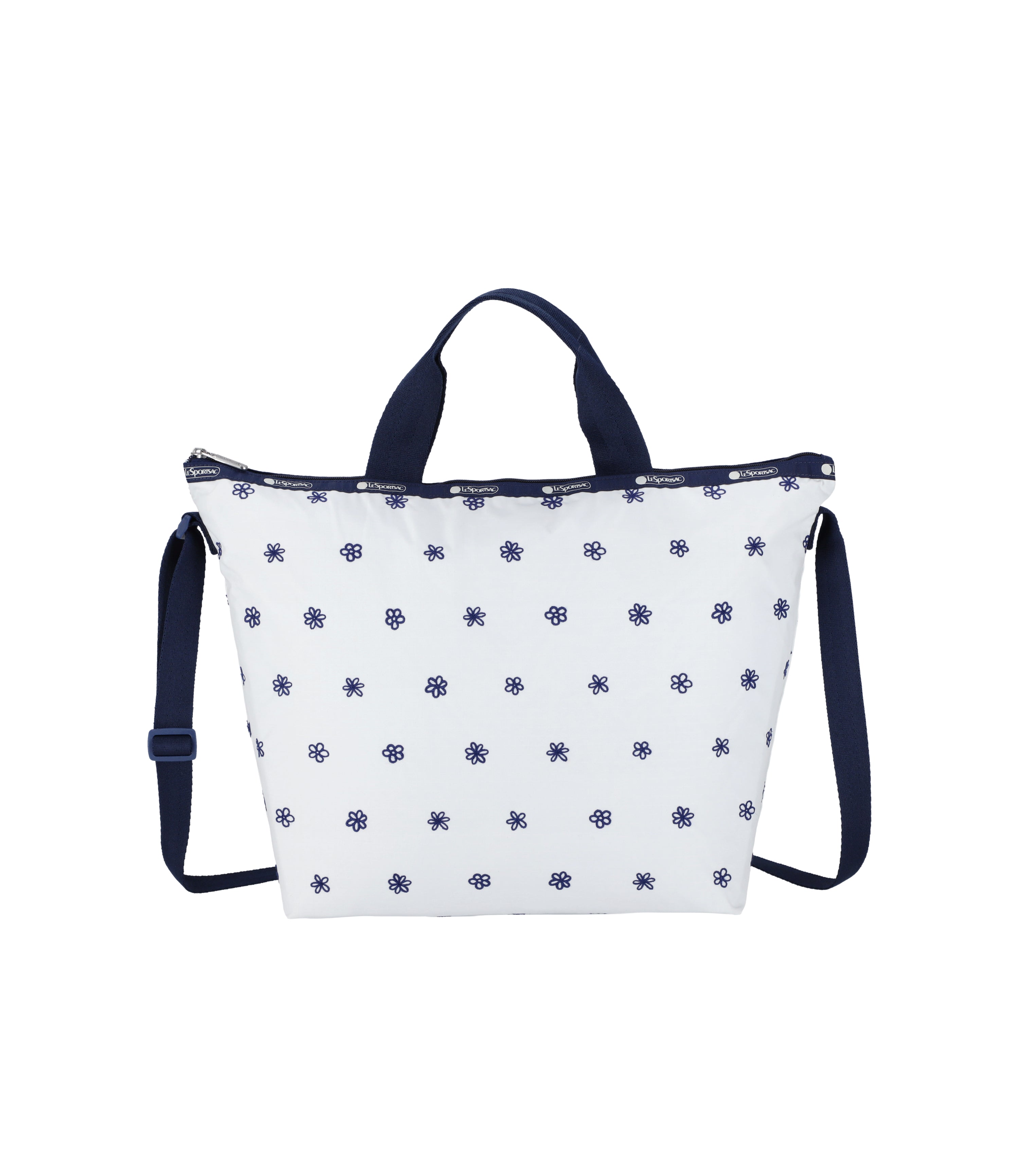Deluxe Easy Carry Tote - Daisy Embroidery