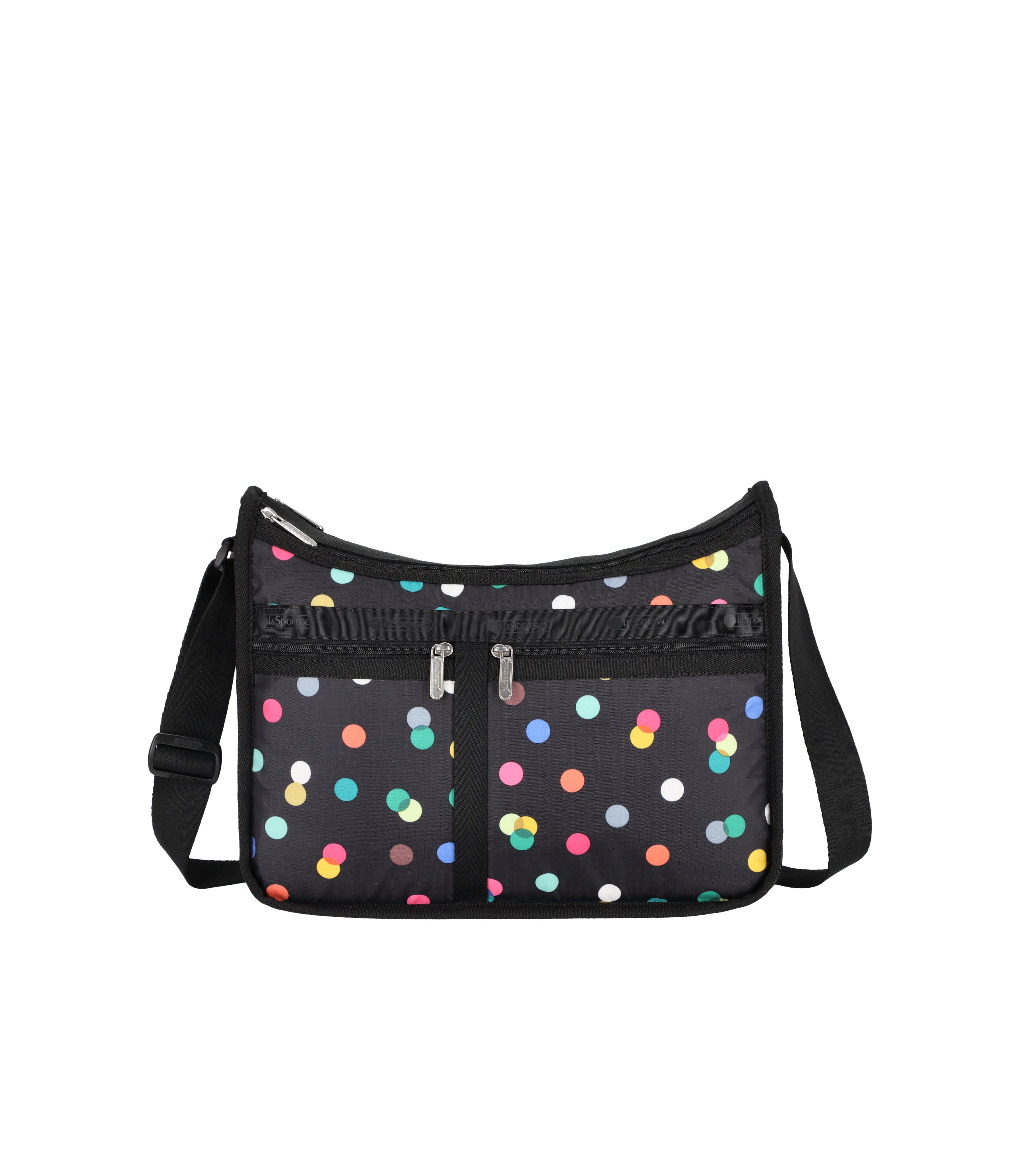 Deluxe Everyday Bag Multicolor Dots Black print LeSportsac