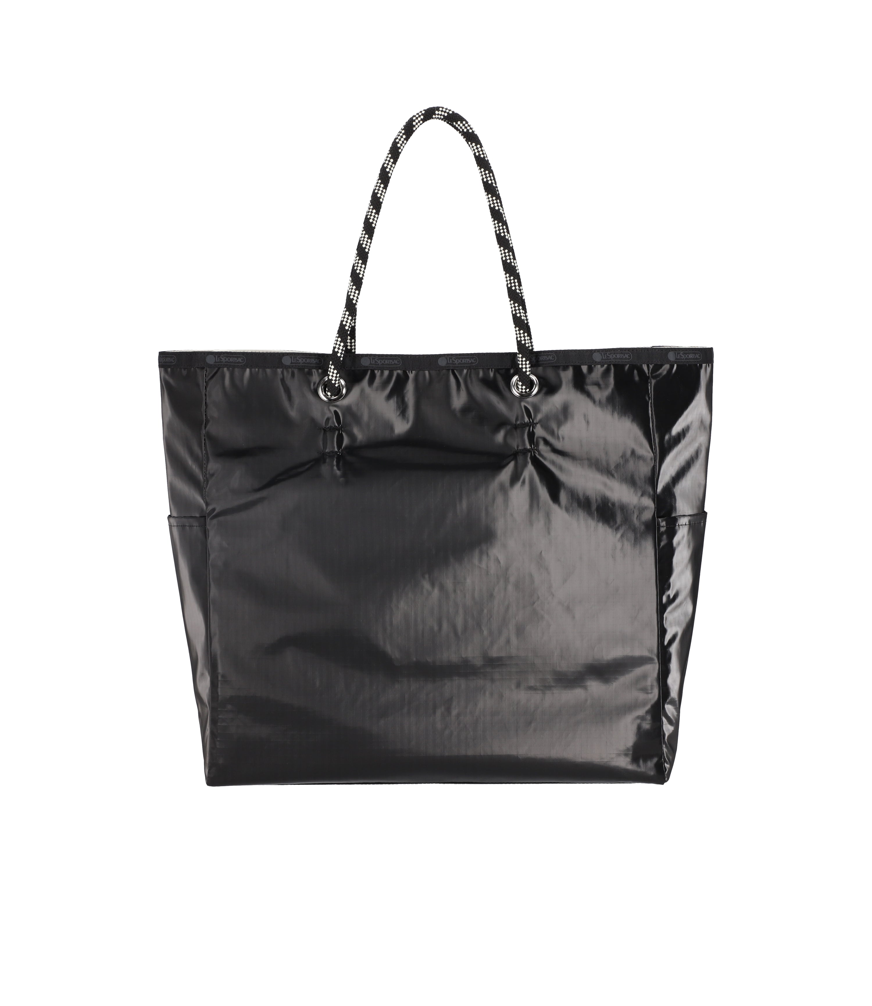 Large Two-Way Tote - Black/Pearl Shine