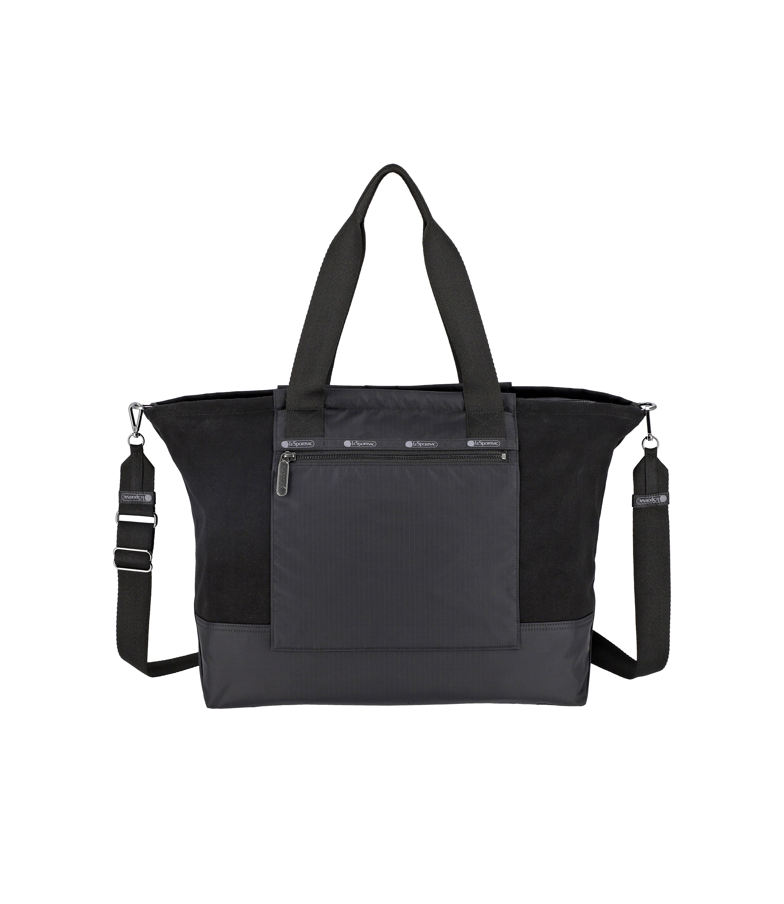 Canvas East/West Tote - Midnight Black Canvas