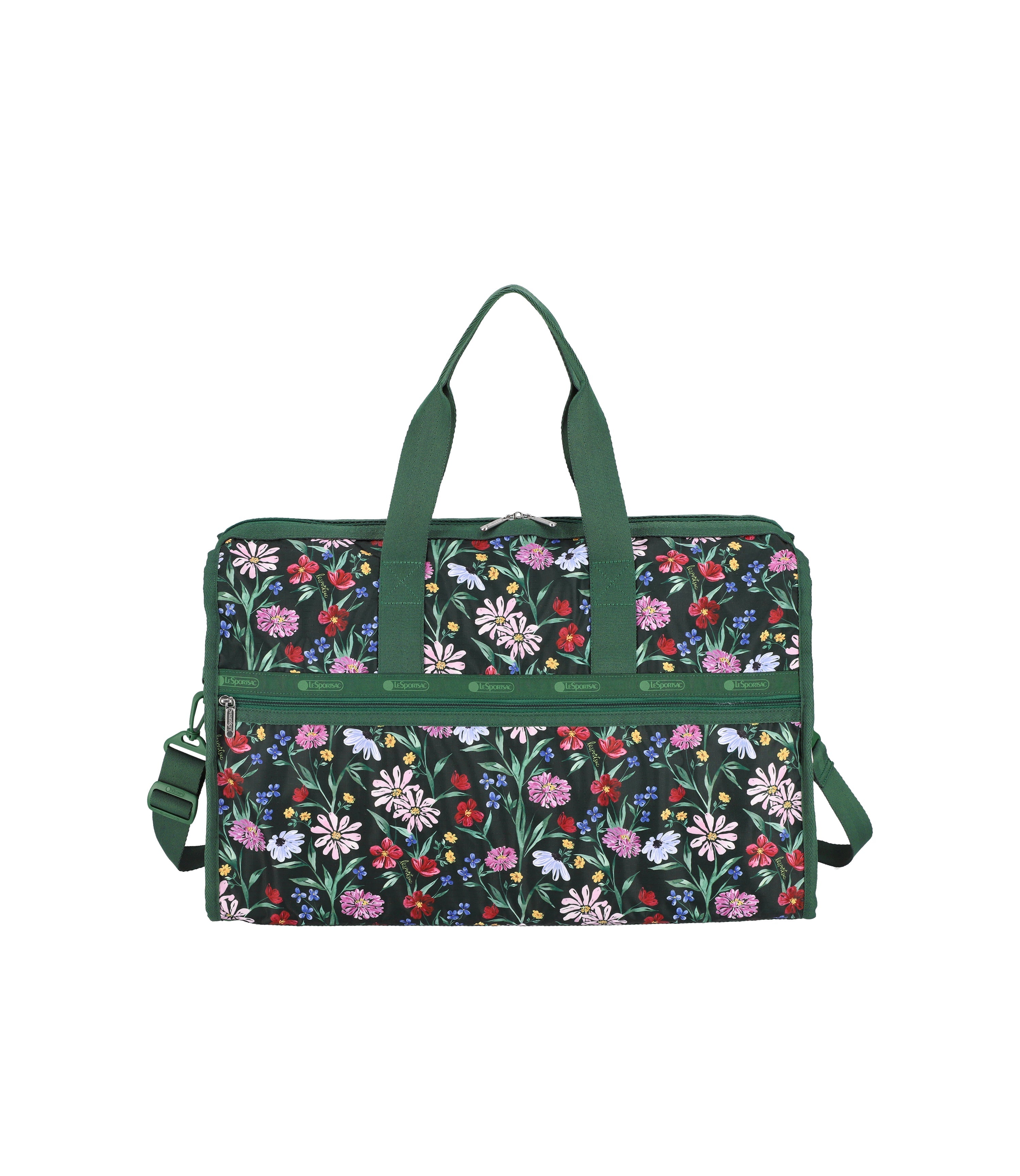 Deluxe Large Weekender - Watercolor Garden print