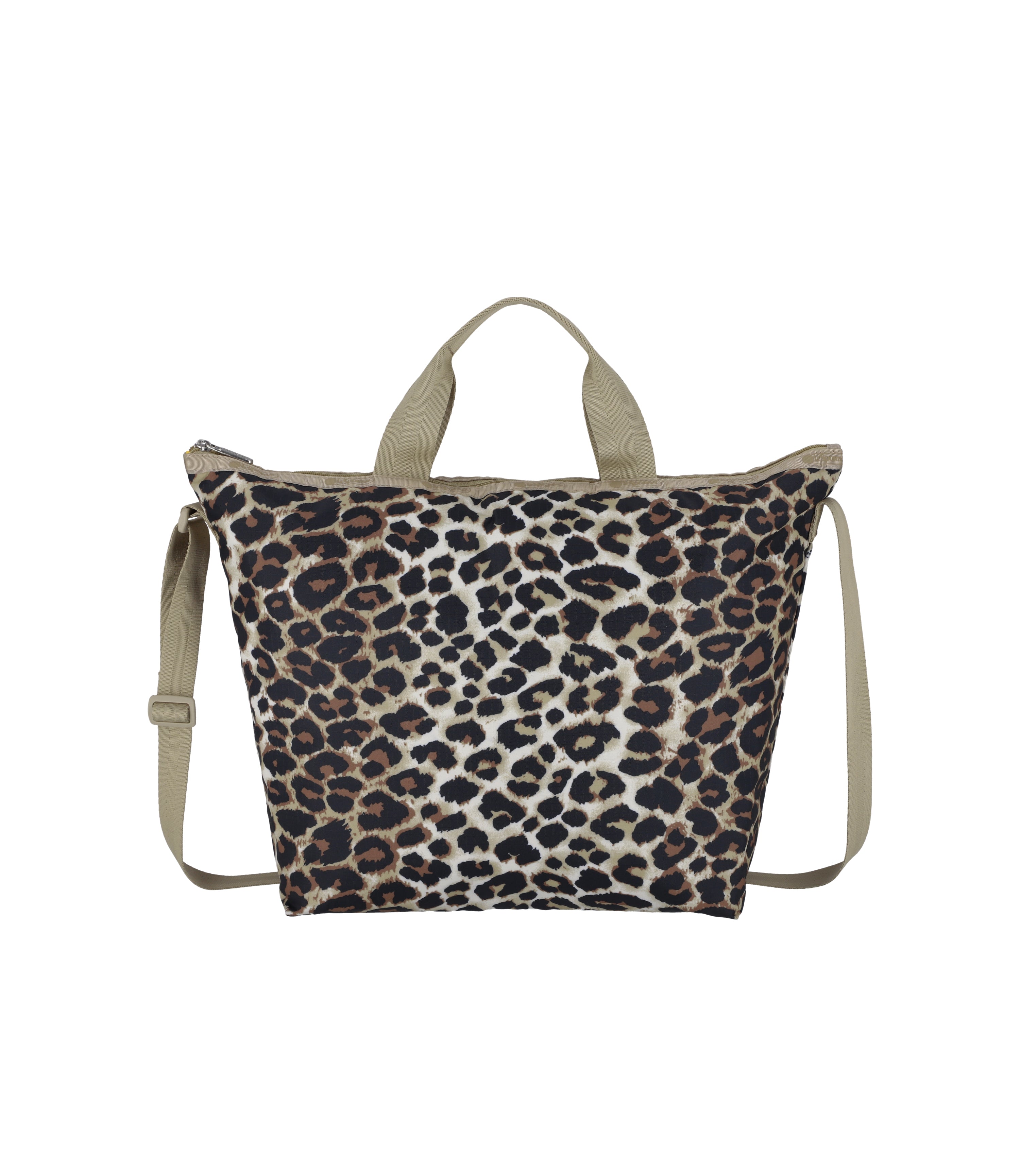 Deluxe Easy Carry Tote - Flaxen Leopard print – LeSportsac