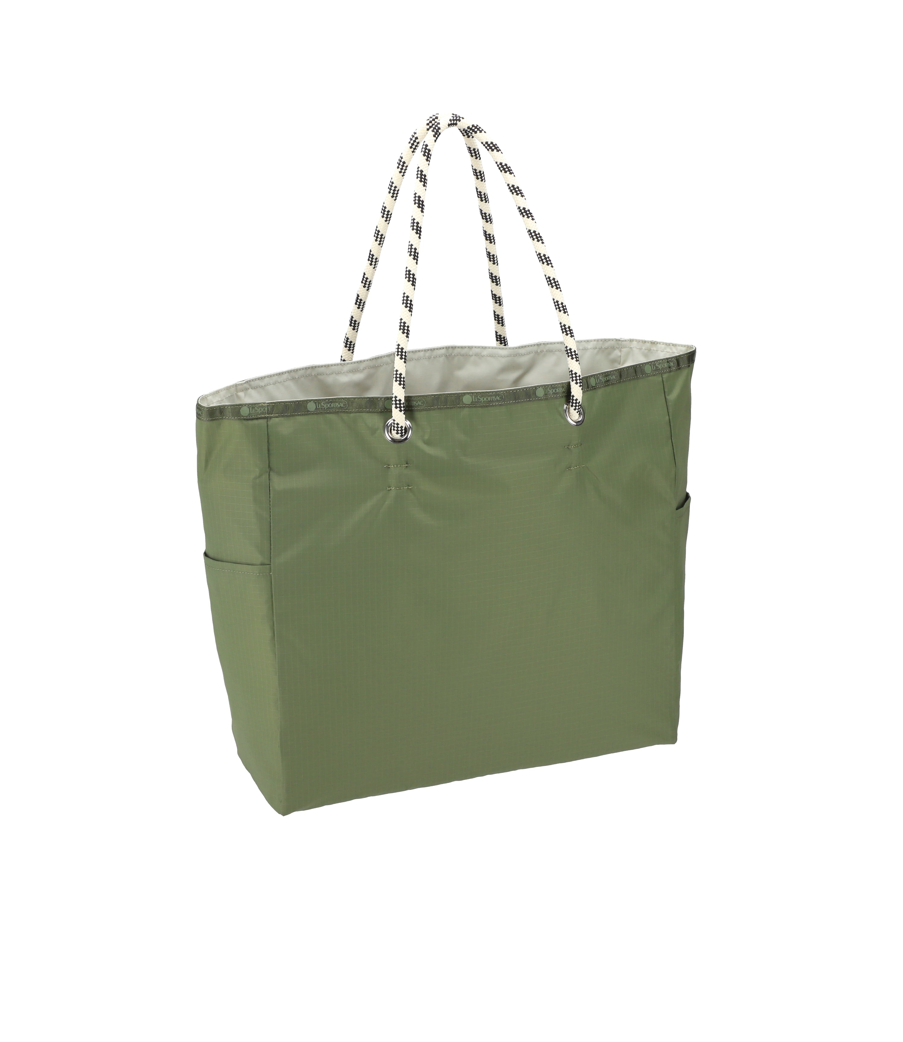 Large Two-Way Tote - Birch/Olive – LeSportsac