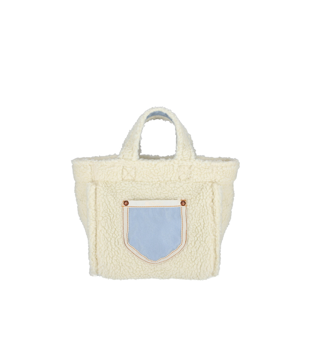 Small Two-Way Denim Tote - 26597026365488