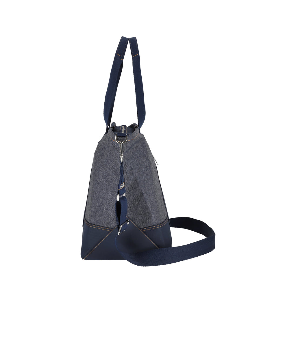 Denim East/West Tote - 26436130373680