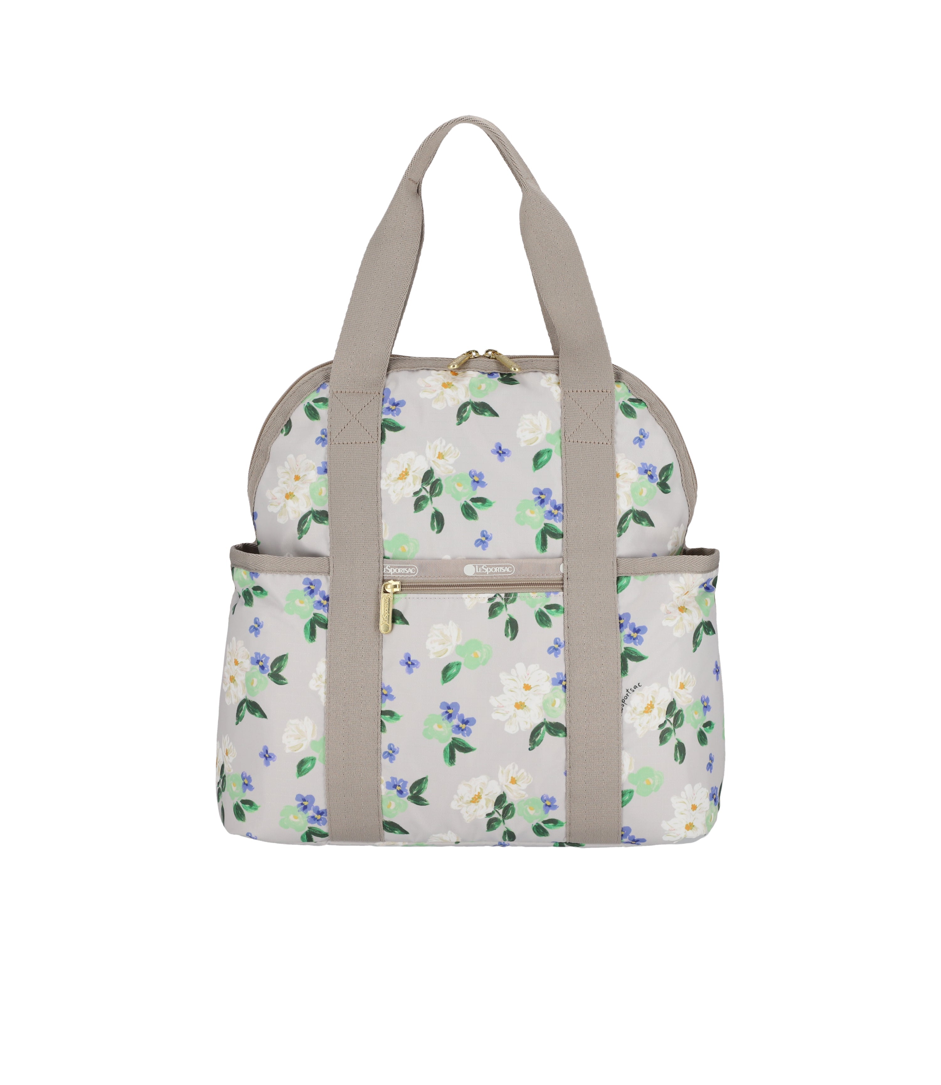 Double Trouble Backpack - Classy Painterly Floral print – LeSportsac