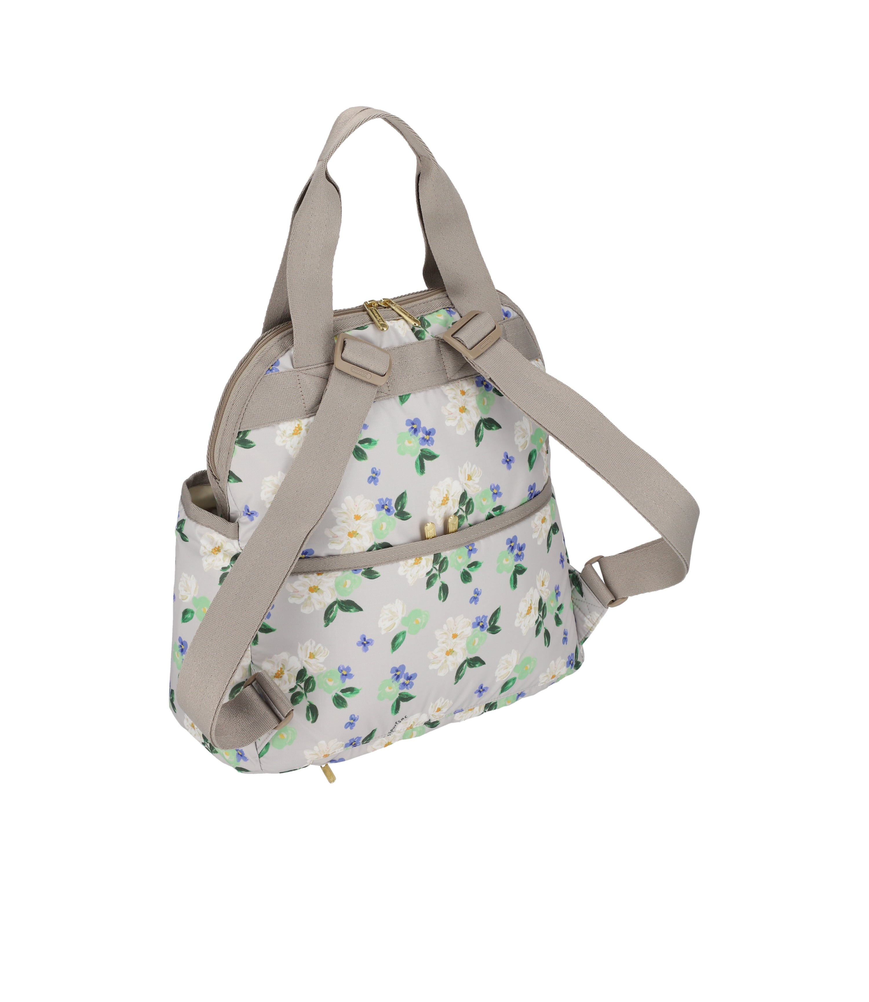 Double Trouble Backpack Classy Painterly Floral print LeSportsac