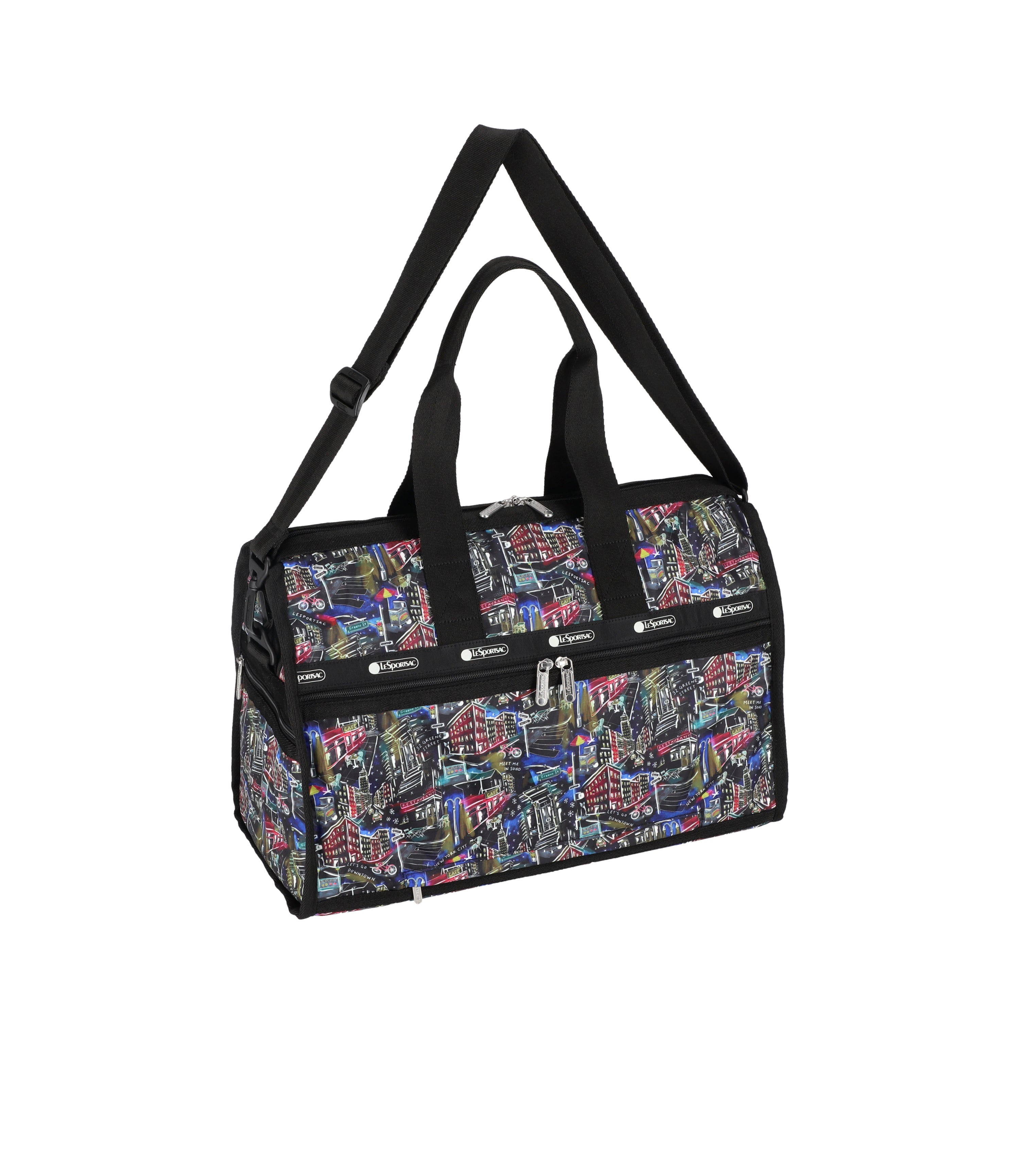 LeSportSac good Floral Deluxe Medium Weekender Travel Bag