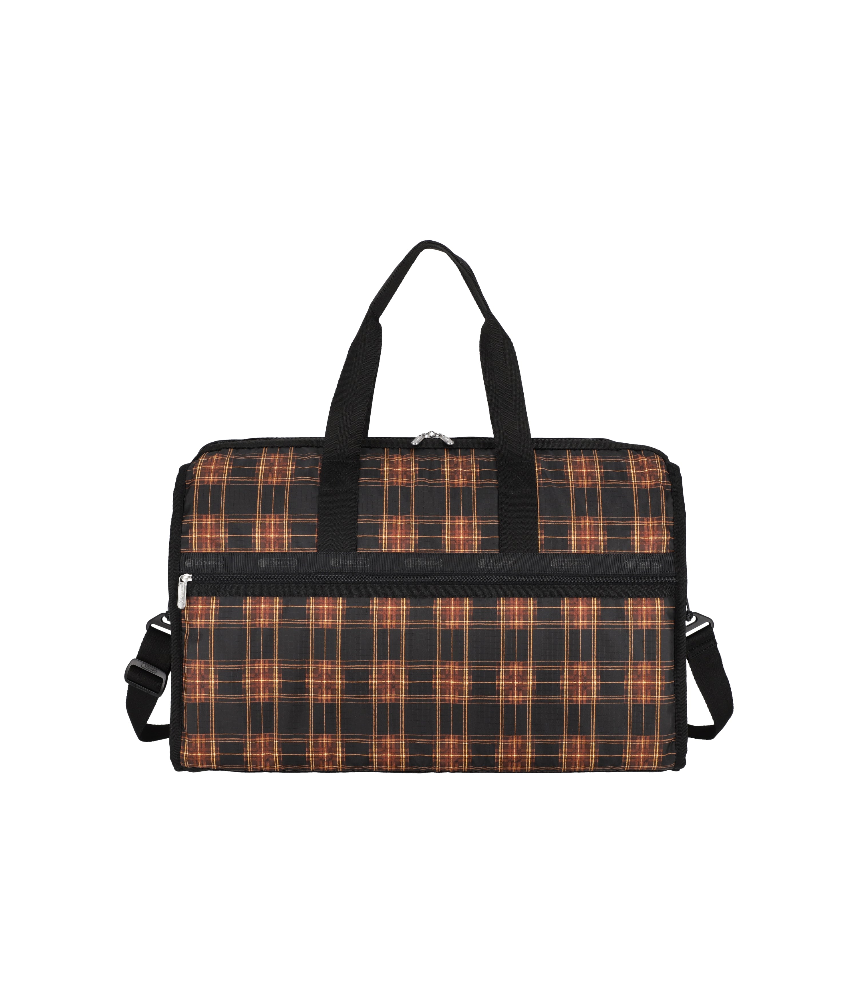 Brand New Large Buffalo Plaid sale Leopard Print Weekender