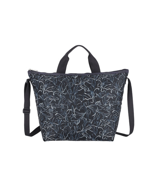 Deluxe Easy Carry Tote - Sketched Floral Navy – LeSportsac