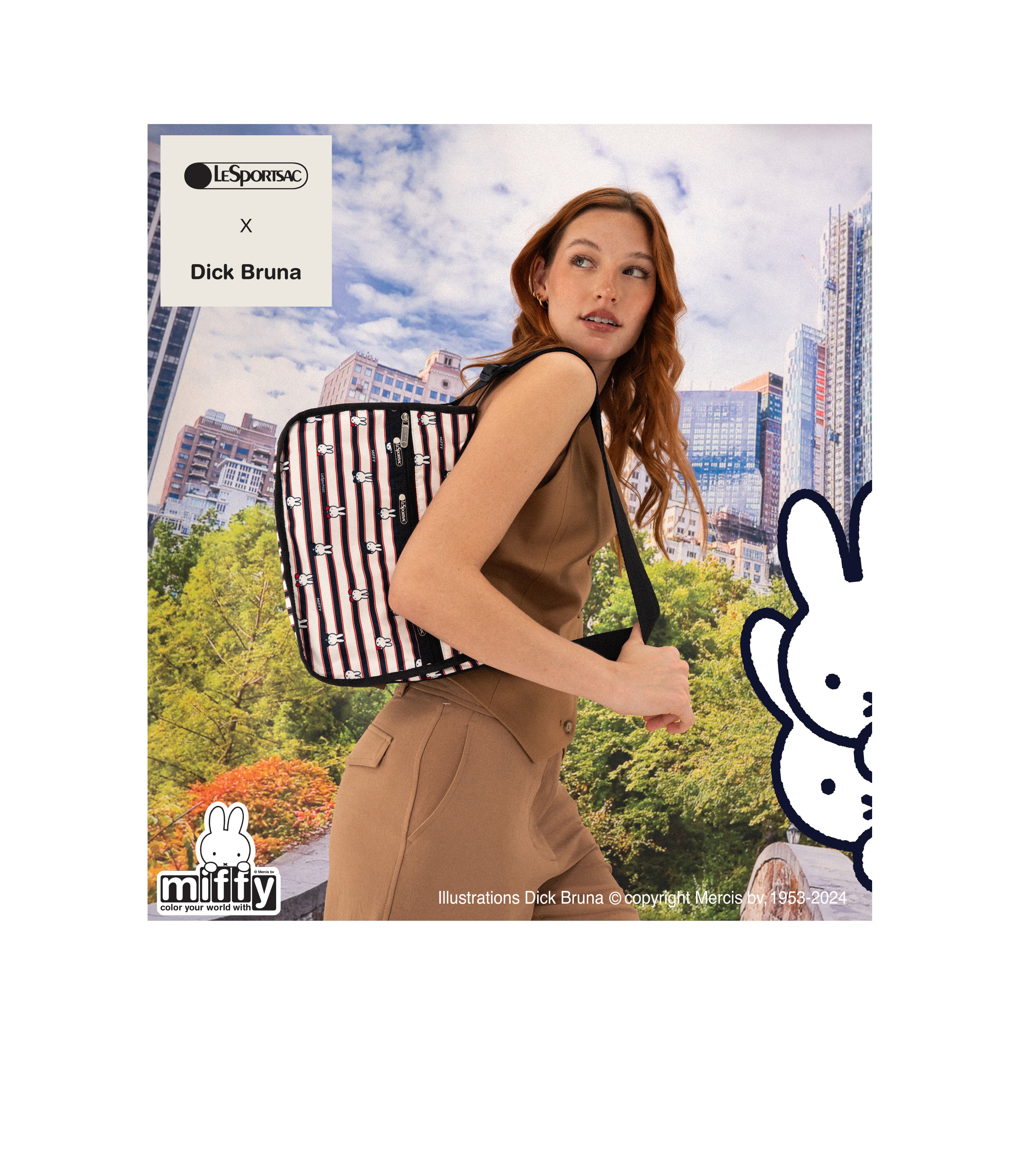 Classic Hobo - Miffy Allover Stripes – LeSportsac