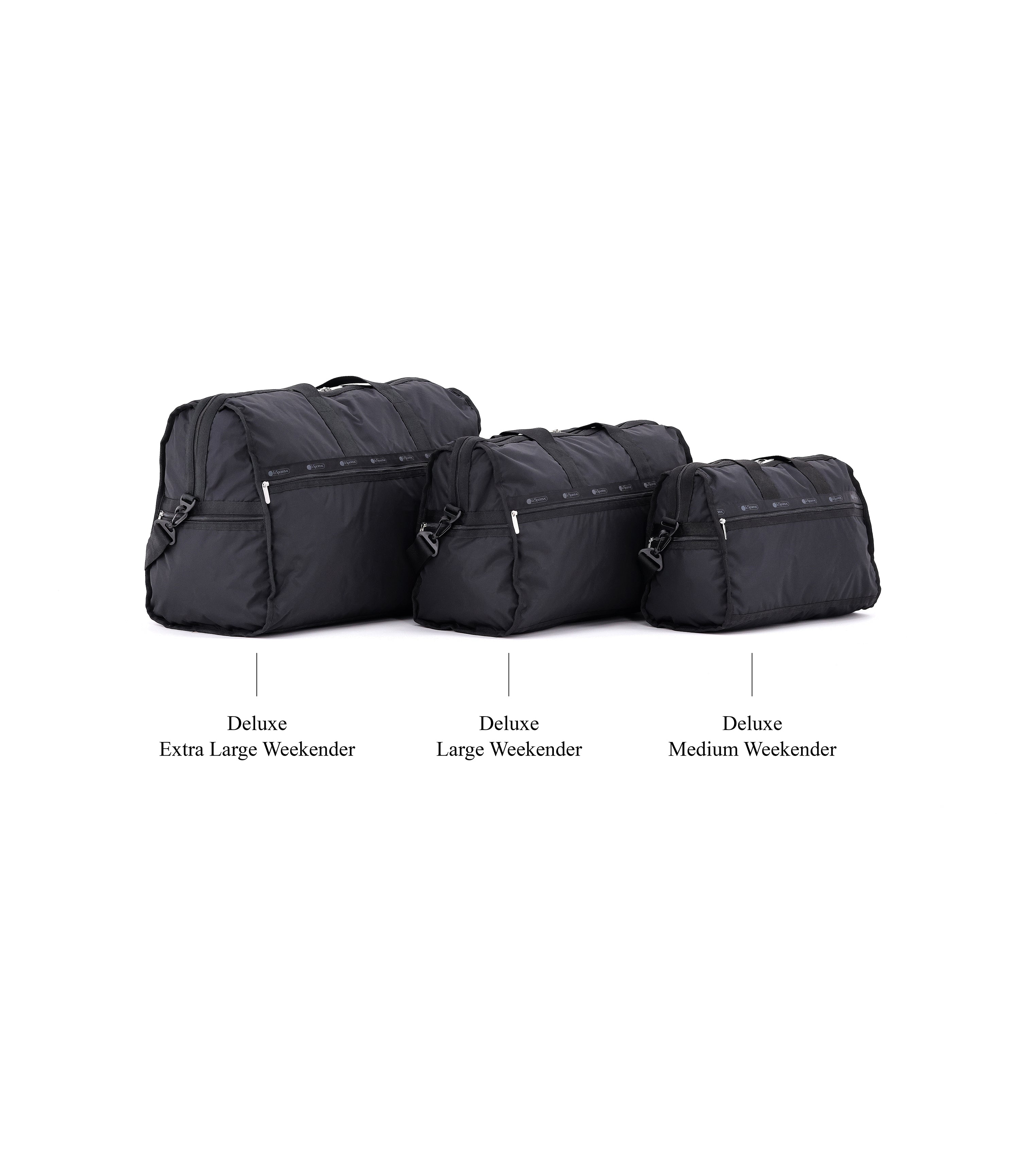 Deluxe Extra Large Weekender - Black solid – LeSportsac