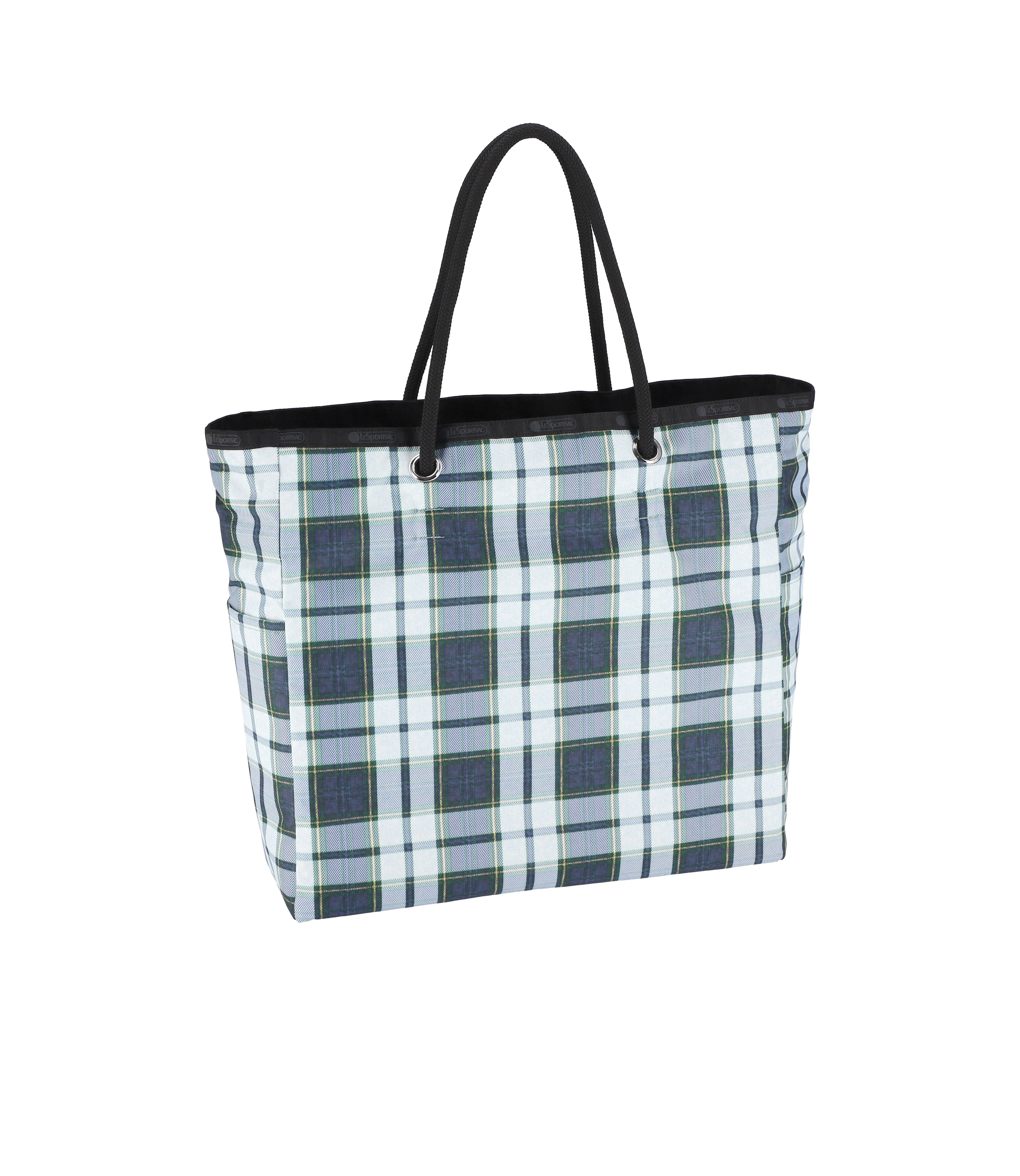 Béis 'The Work Tote' in Plaid - Small Work Bag & Laptop Bag