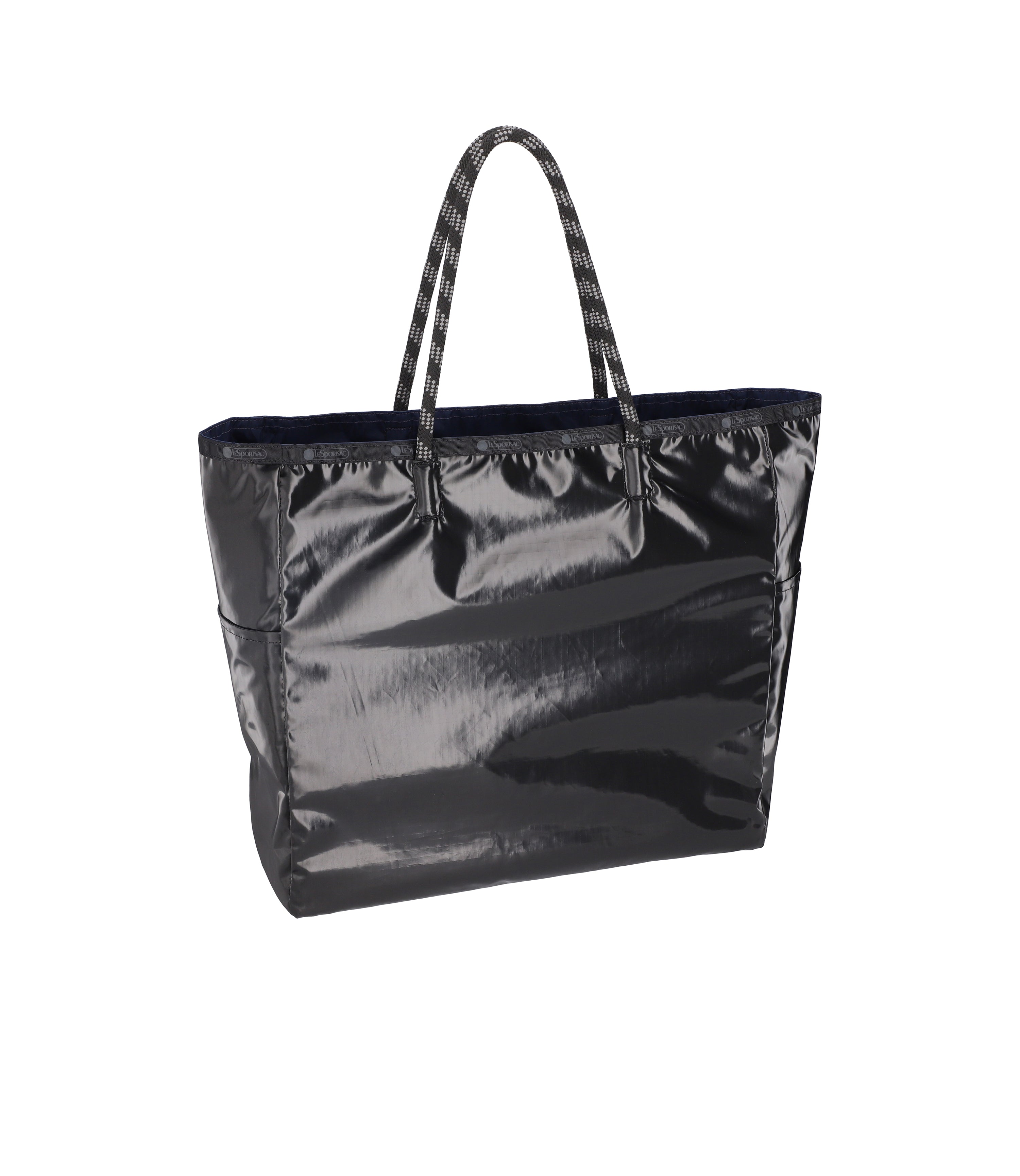 Shine Large Two-Way Tote - Black/Navy – LeSportsac