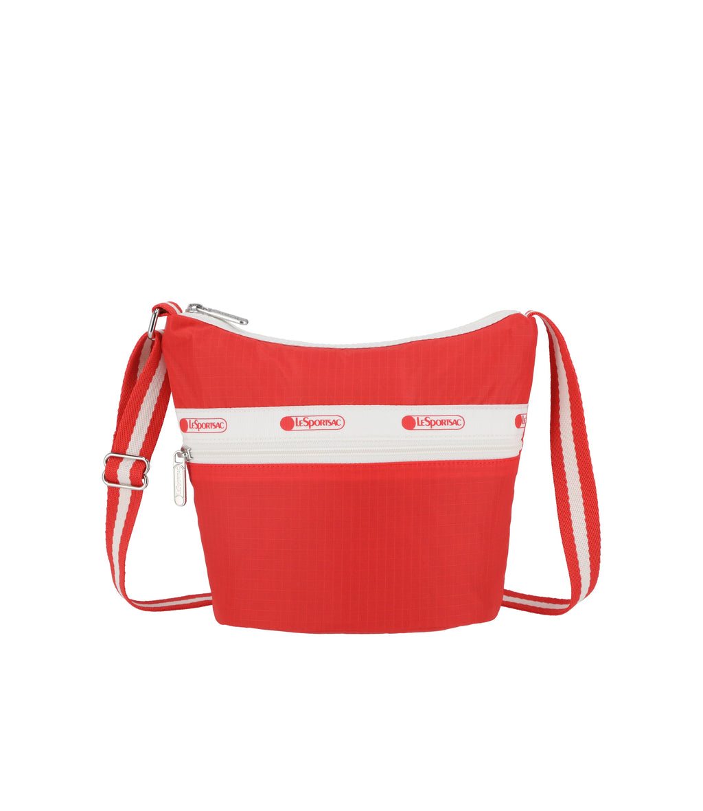 Red Adjustable Wide Strap Bucket Handbags Over The Shoulder Bags
