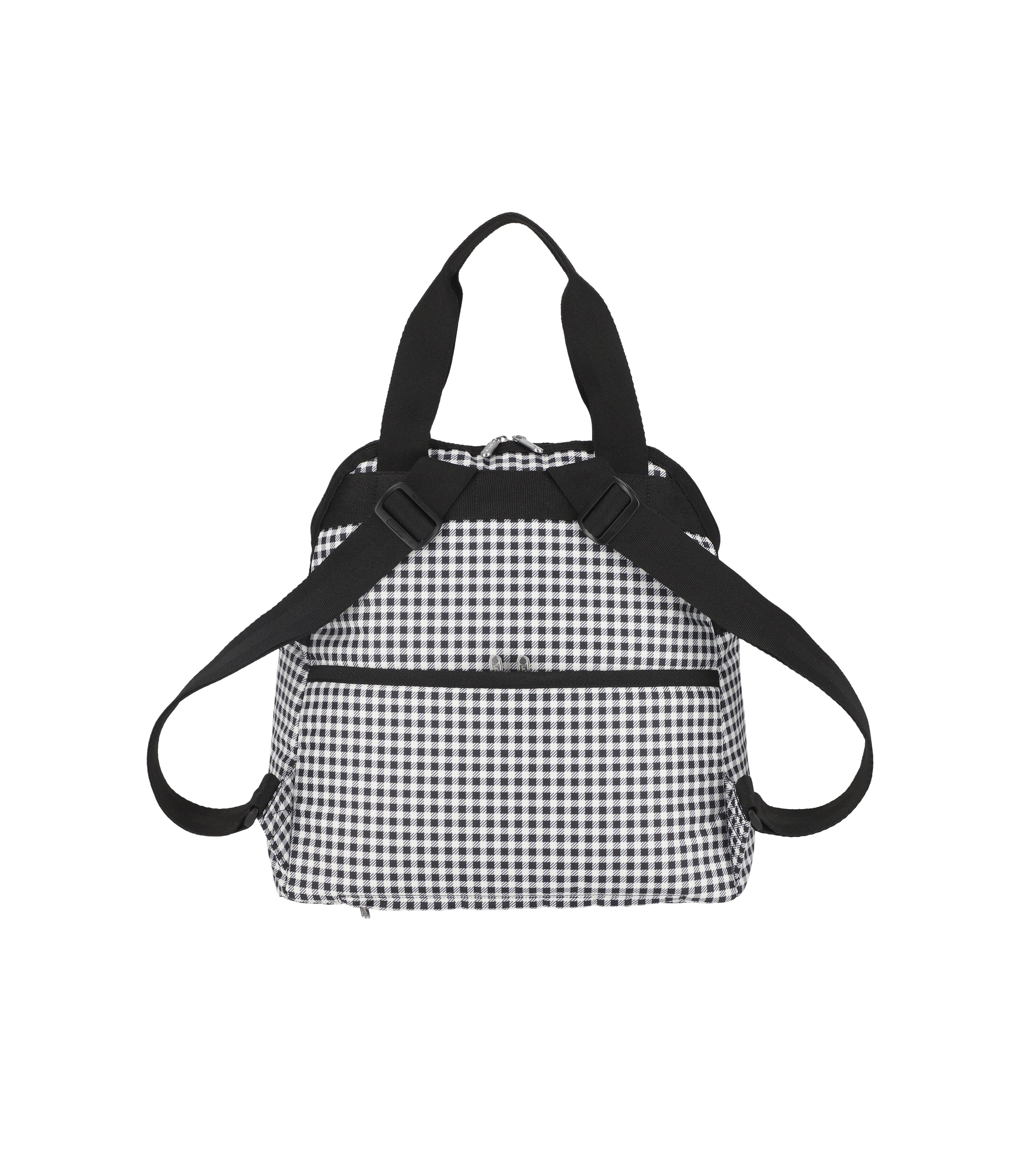 Double Trouble Backpack - Gingham Check Noir print – LeSportsac