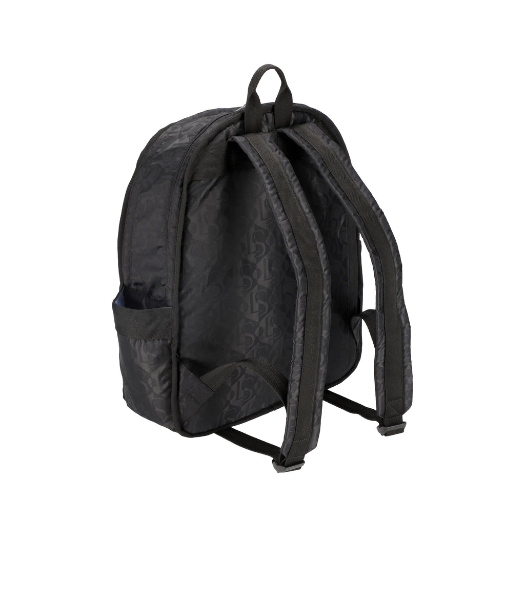 Lesportsac Route Backpack - Monogram Jacquard Black