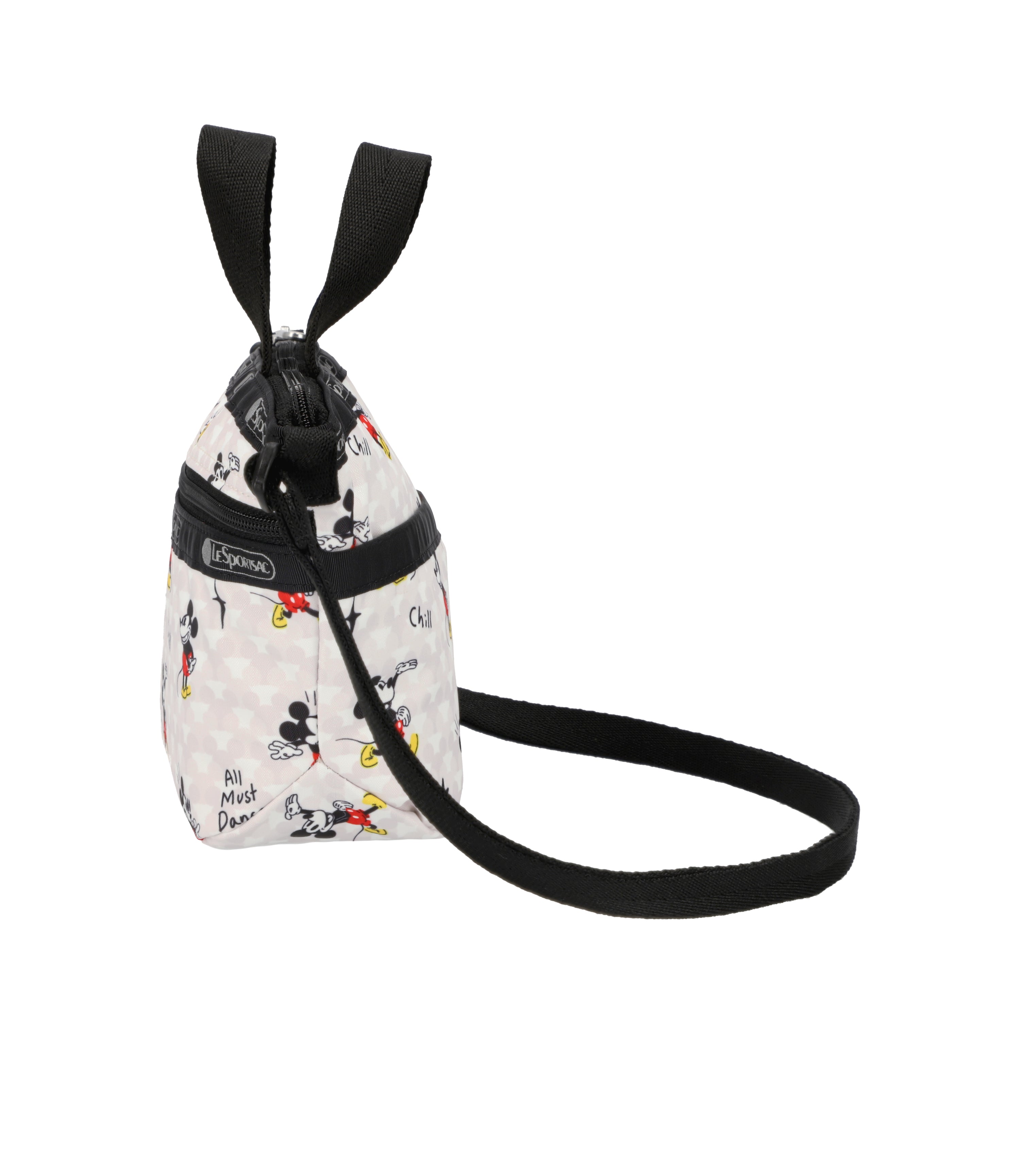 MICKEY MOUSE CROSS BODY BAG, ADJUSTABLE STRAP 11.5" X 7.5