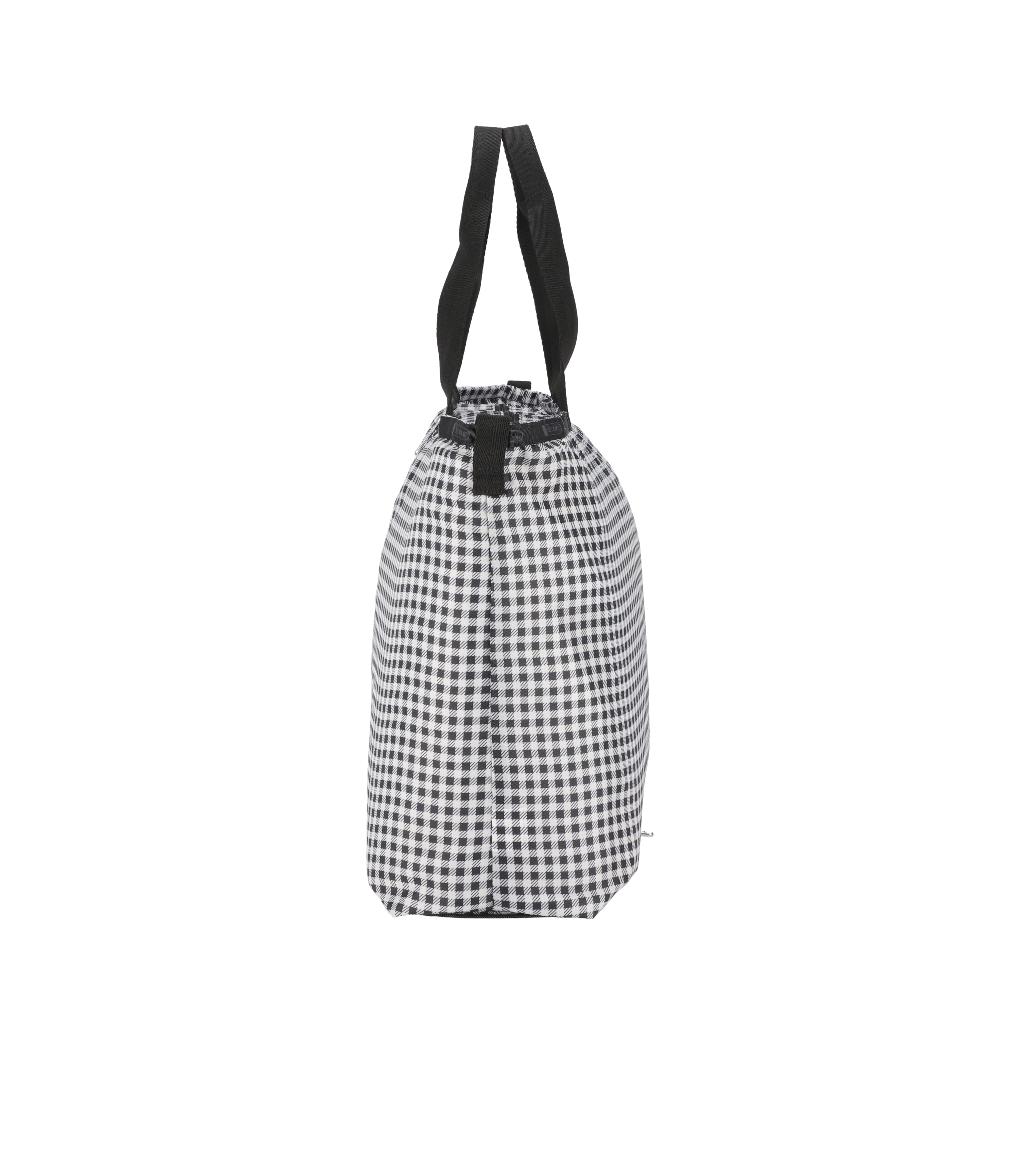 Lesportsac Packable East/West Tote - Gingham Check Noir Print
